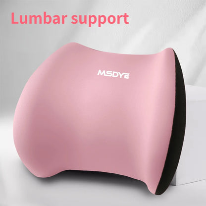 Car Headrest/Lumbar Support Car Neck Pillow Waist Cushion Driver Seat Backrest Car Cushion Driving Lumbar Support Waist Support