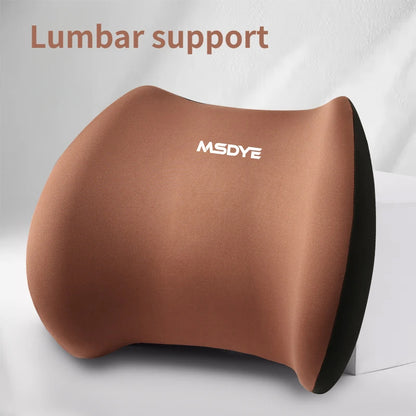 Car Headrest/Lumbar Support Car Neck Pillow Waist Cushion Driver Seat Backrest Car Cushion Driving Lumbar Support Waist Support